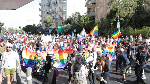 מצעד הגאווה בירושלים (צילום: דניאל רחמים)
