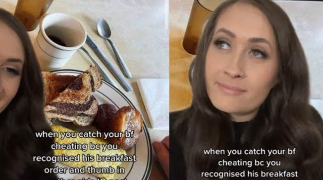 פרט קטן בתמונה הזו חשף בגידה של שנתיים וחצי  (צילום: צילום מסך טיקטוק)