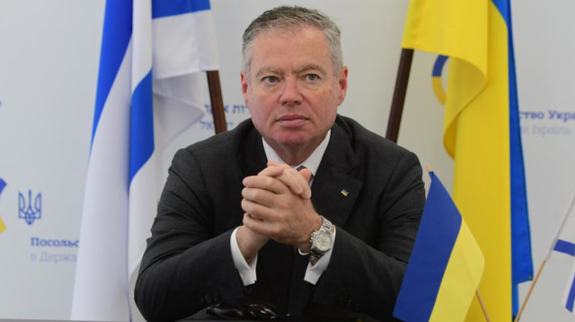 שגריר אוקראינה בישראל, יבגן קורניצ'וק (צילום: אבשלום ששוני)