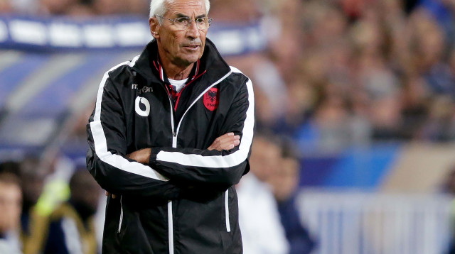 מאמן נבחרת אלבניה אדוארדו רייה (צילום: GettyImages, Soccrates Images)