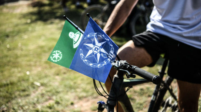 מתוך אירוע הרכיבה לזכרו של נעם רז ז"ל (צילום: דוברות המשטרה)