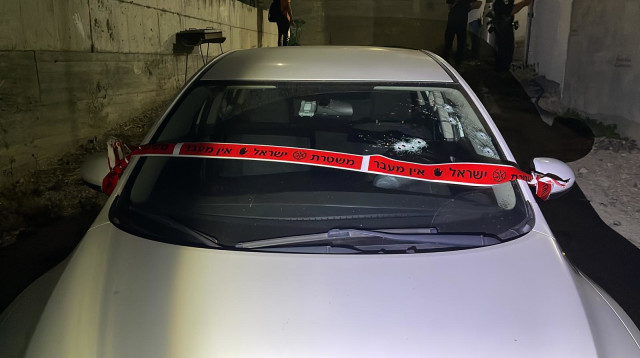 אירוע הירי בג'ת (צילום: דוברות המשטרה)