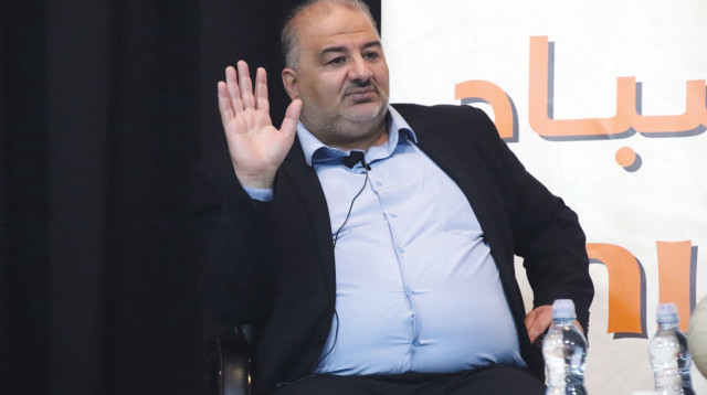 יו"ר רע"ם מנסור עבאס (צילום: שאכר מואסי)