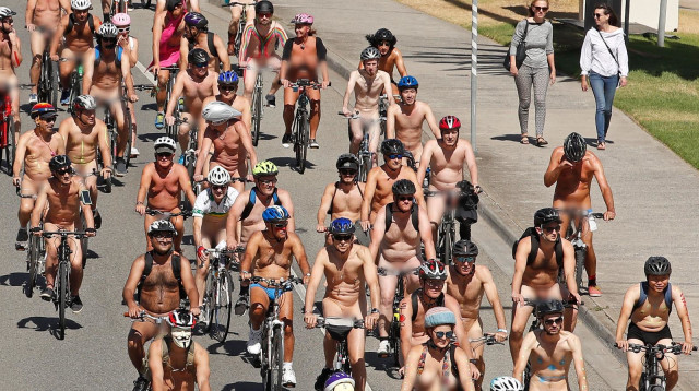 World Naked Bike Ride (צילום: Getty images)