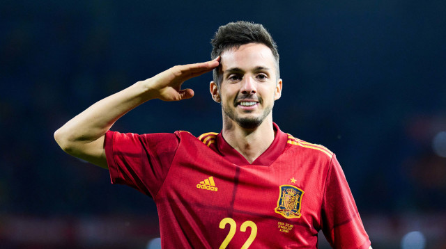 פבלו סראביה, שחקן נבחרת ספרד (צילום: GettyImages, JORGE GUERRERO)