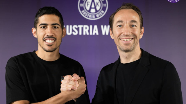 מתן בלטקסה חותם באוסטריה וינה (צילום: צילום מסך, אתר רשמי, אוסטריה וינה)