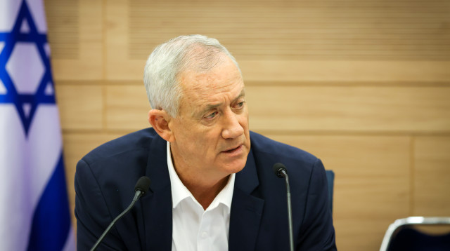 שר הביטחון בני גנץ בוועדת חוץ וביטחון (צילום: נועם מושקוביץ, דוברות הכנסת)