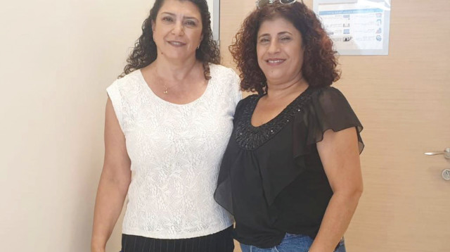 ענת מנצור ומעיין עזריה (צילום: מכבי שירותי בריאות)