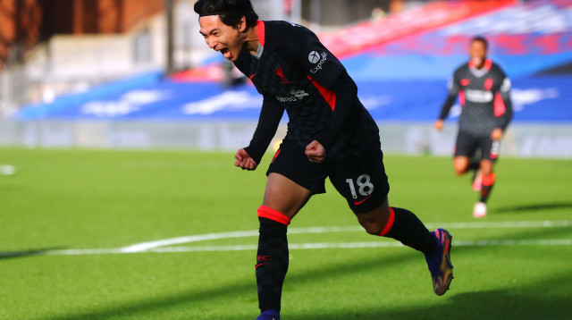 טאקומי מינאמינו שחקן ליברפול (צילום: רויטרס)