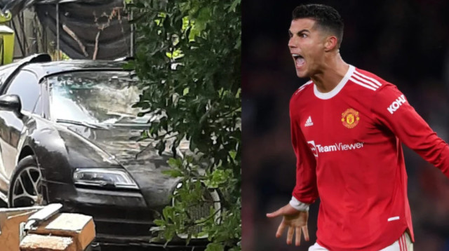 מי השבית את הבוגאטי של כריסטיאנו רונאלדו? (צילום: צילום מסך טוויטר)