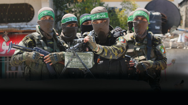 חמושים של חמאס ברצועת עזה (צילום: עטייה מוחמד, פלאש 90)