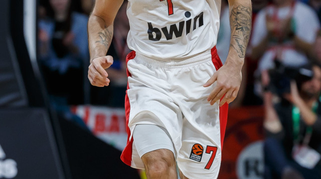 ואסיליס ספאנוליס שחקן אולימפיאקוס בכדורסל (צילום: GettyImages)