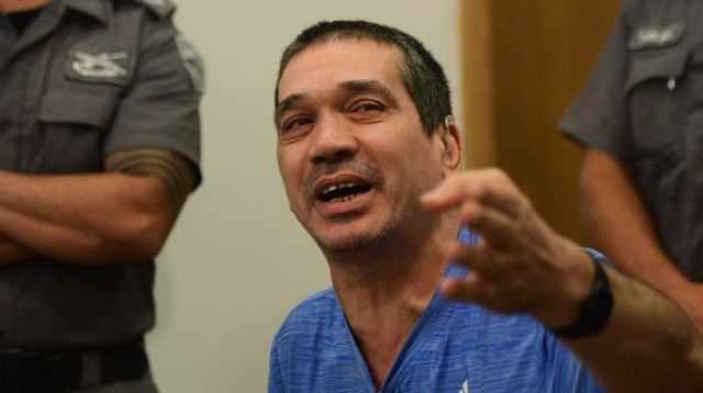 יצחק אברג'יל בגזר דינו בפרשה 512 (צילום: אבשלום ששוני)