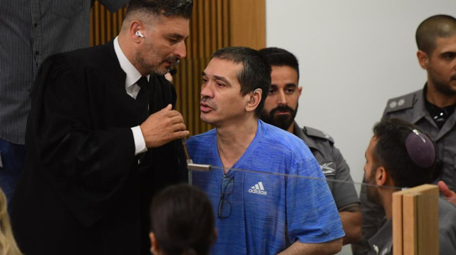 יצחק אברג'יל בגזר דינו בפרשה 512 (צילום: אבשלום ששוני)