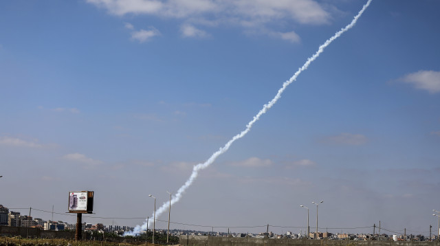 ירי מרצועת עזה (צילום: עטיה מוחמד, פלאש 90)