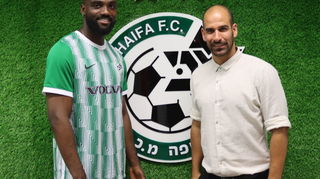 יטיל אימה על הגנות ליגת העל? פיירו עם אלברמן (צילום: אתר רשמי, מכבי חיפה)