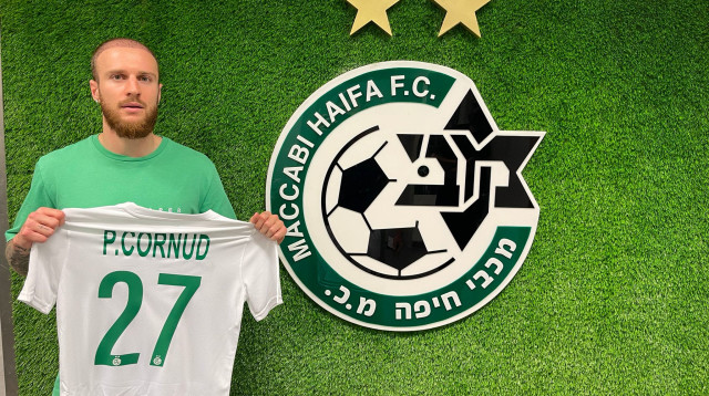 הפך רשמית לירוק. פייר קורנו (צילום: אתר רשמי, מכבי חיפה)