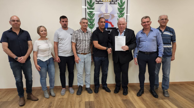 מסירת ההיתר לאכלוס קרית הממשלה הגדולה והמתקדמת שהוקמה בנוף הגליל (צילום: דוברות נוף הגליל)