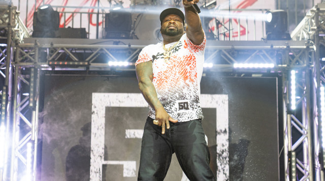 50 סנט שמר על מקצועיות מדהימה, ועדיין משהו שם לא עבד עד הסוף (צילום: שלומי פינטו)