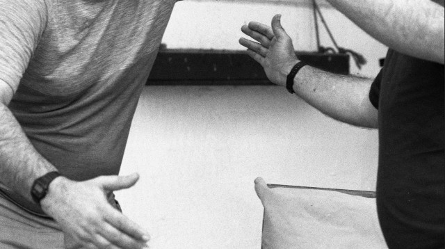 תמונת אב ובן שבה מצולם האסיר ל' (צילום: אסירי כלא שטה)