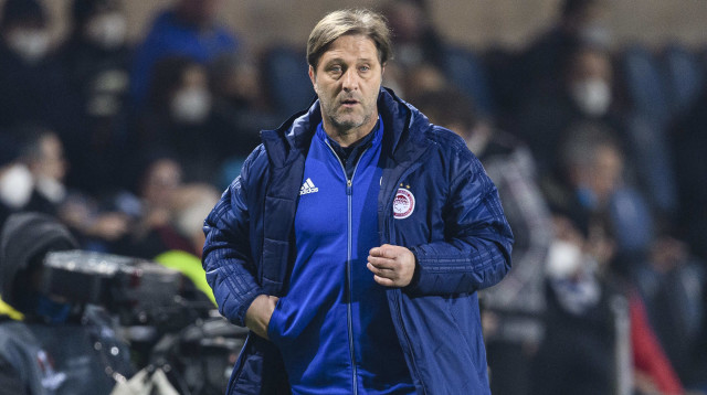 מאמן אולימפיאקוס פדרו מרטינס (צילום: GettyImages, Eurasia Sport Images)