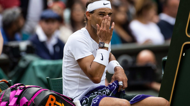 "לשחק ארבע שעות עם פציעה בבטן? כן, בטח". נדאל (צילום: GettyImages, Frey/TPN)