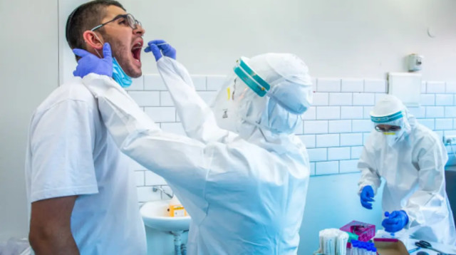 בדיקת קורונה (צילום: יוסי אלוני)