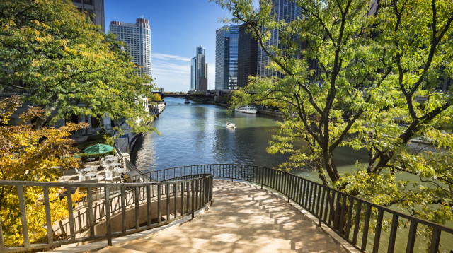 הנהר בשיקגו (צילום: booking.com)