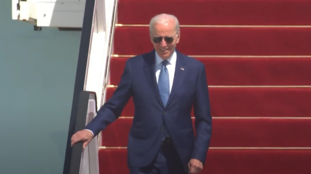 ג'ו ביידן בישראל (צילום: צילום מסך לע"מ)