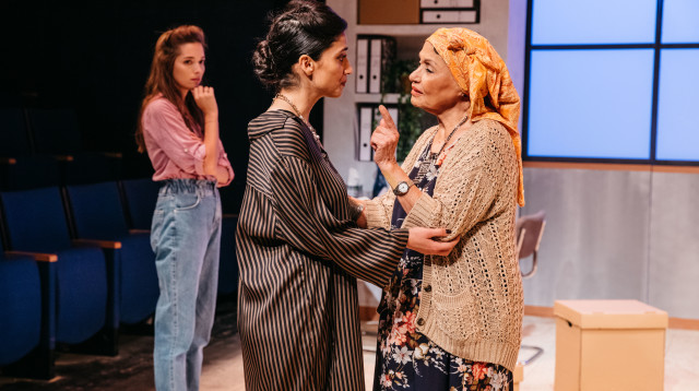 כוכבה הררי בהצגה גלבי (צילום: אורית פניני)