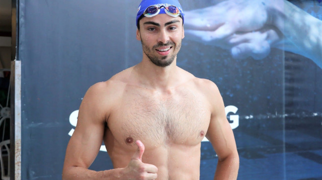 ניצחון שלישי ברציפות. טומרקין (צילום: אתר רשמי, המכביה)