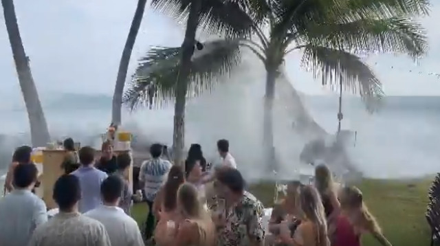 האורחים נסו על נפשם (צילום: מתוך אינסטגרם)