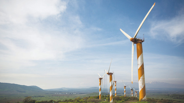 טורבינות הרוח ברמת הגולן (צילום: הדס פרוש)