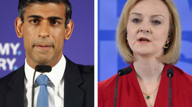 ליז טראס, רישי סונאק (צילום: רויטרס)