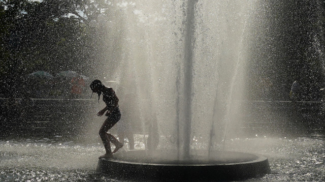 גל חום בארצות הברית (צילום: REUTERS/Carlo Allegri)