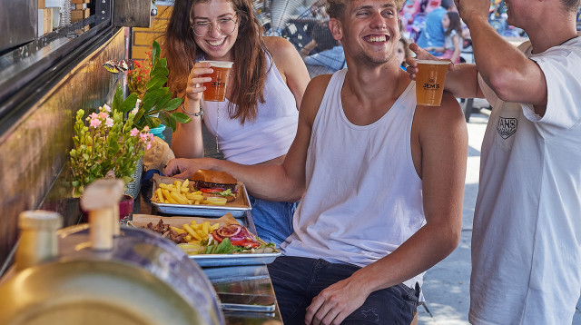 פסטיבל פוד טראק בשפיים (צילום: אפיק גבאי)