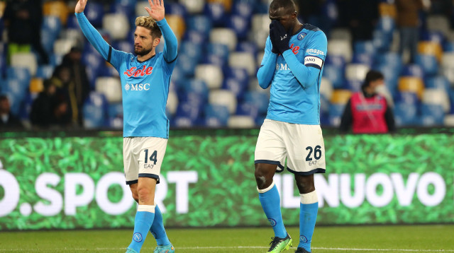 שחקני נאפולי לשעבר דריס מרטנס, קאלידו קוליבאלי (צילום: GettyImages, Francesco Pecoraro)