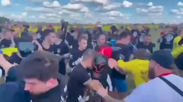 קטטה המונית ברוסיה (צילום: אתר רשמי, מתוך טוויטר)