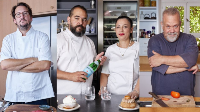 רן שמואלי, שפים קרן ואיציק קדוש ואסף דוקטור (צילום: שוקה כהן)