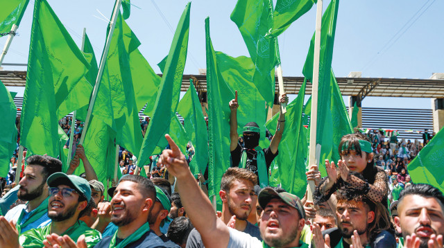 יום הנכבה, סטודנטים פלסטינים באוניברסיטך בירזייט ליד רמאללה (צילום: פלאש 90)
