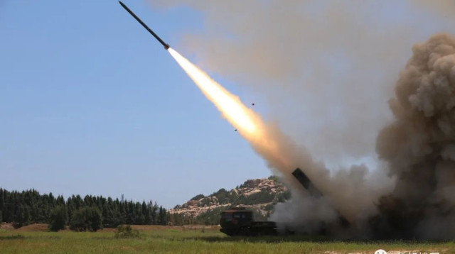 תרגיל צבאי של סין באזור טייוואן  (צילום: רויטרס)