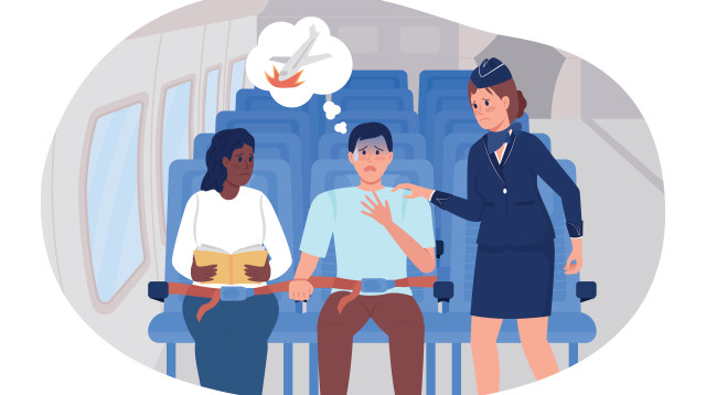 חרדת טיסות (אילוסטרציה) (צילום: אינגאימג')