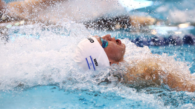 הישג מצוין. לייטרובסקי (צילום: איגוד השחייה, גלעד קוולרצ'יק)