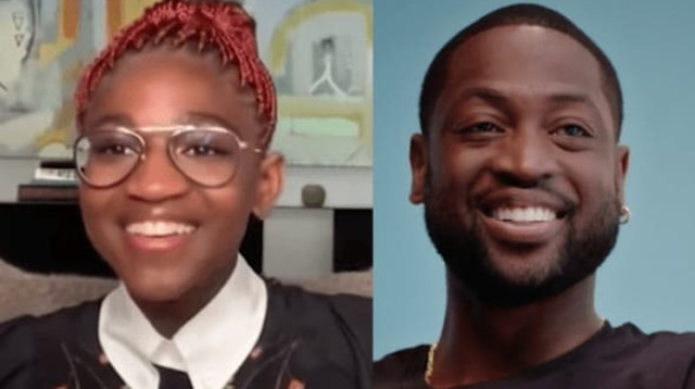 אבא גאה. ווייד עם זאיה (צילום: צילום מסך, מתוך טוויטר)