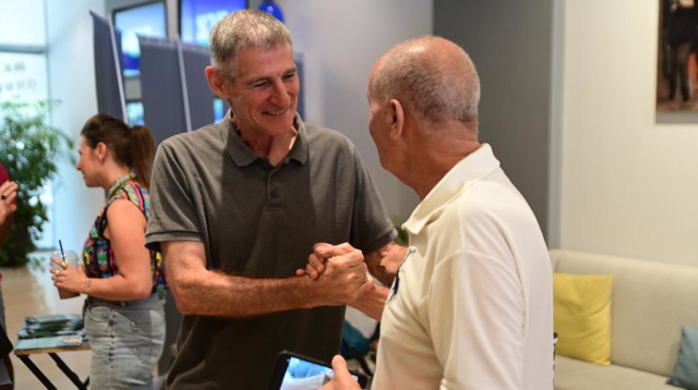 יאיר גולן בפריימריז של מפלגת מרצ  (צילום: אבשלום ששוני)