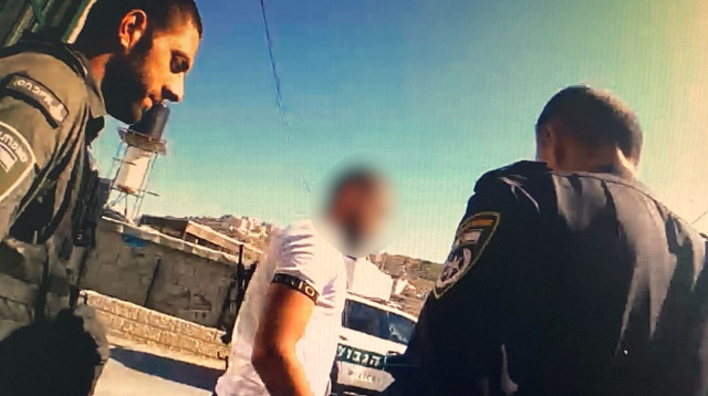 מעצר החשוד בתכנון פיגוע בירושלים (צילום: דוברות המשטרה)