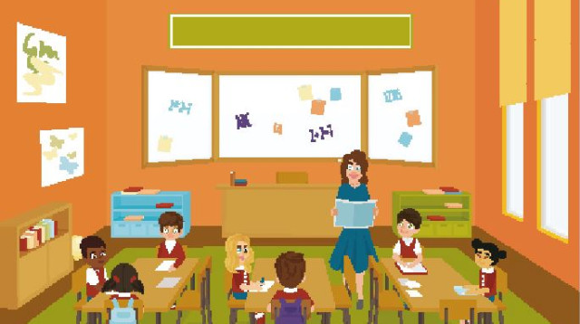 איור של בית ספר (צילום: אינג אימג')