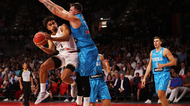 אחרי הטיול מול אסטוניה, קיבל שיעור מגרמניה. לוקה דונצ'יץ' (צילום: GettyImages)