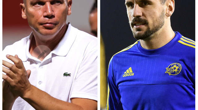 אורלנדו סה לצד ברק בכר (צילום: מערכת וואלה! NEWS, דורון שיינר)