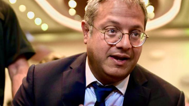 איתמר בן גביר בתיכון בליך ברמת גן  (צילום: אבשלום ששוני)